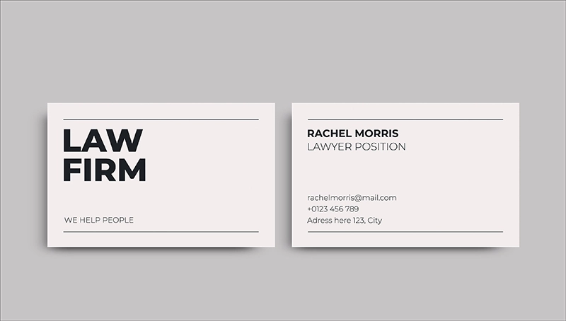Business Card Typography Spacing