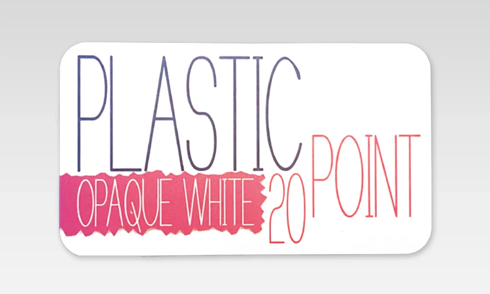 Plastic business cards