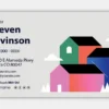 Real Estate Business Card Rounded Front