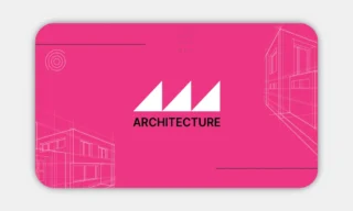 Pink Real Estate Business Cards Front Rounded