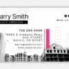 Pink Real Estate Business Cards Back