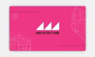 Pink Real Estate Business Cards Front