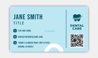 Dentist Business Cards