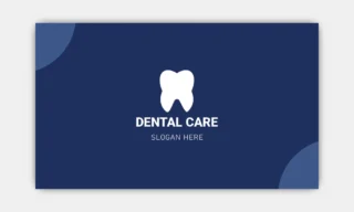 Dentist Business Card Standard Back