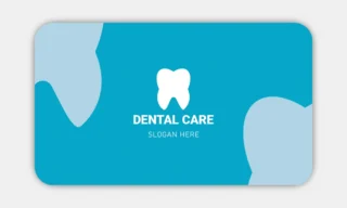 Dentist Business Card Rounded Back