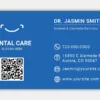 Dentist Business Card Rounded Front