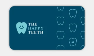 Dentist Business Card Rounded Back