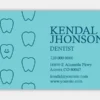 Dentist Business Card Rounded Front