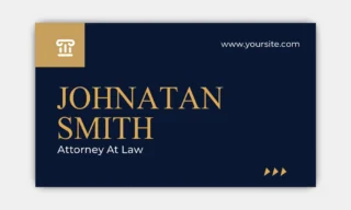 Lawyer Business Cards Standard Back