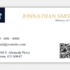 Lawyer Business Cards Standard Front