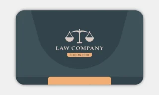 Lawyer Business Cards Rounded Back