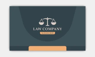 Lawyer Business Cards Standard Back