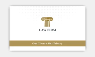 Lawyer Business Cards Standard Back