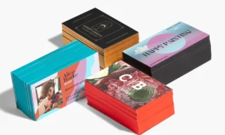 Painted Edge Business Cards Samples