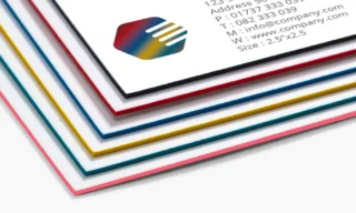 Painted Edge Business Cards