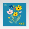 4x4 square postcards