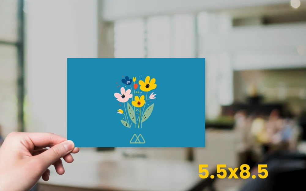 5-5×8-5 Half-Page Postcards size