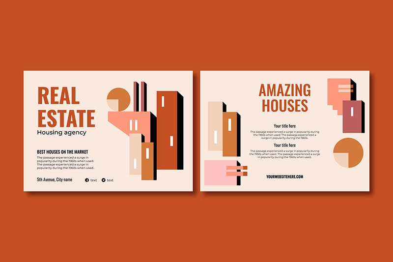 Size-Specific Real Estate Postcard Ideas
